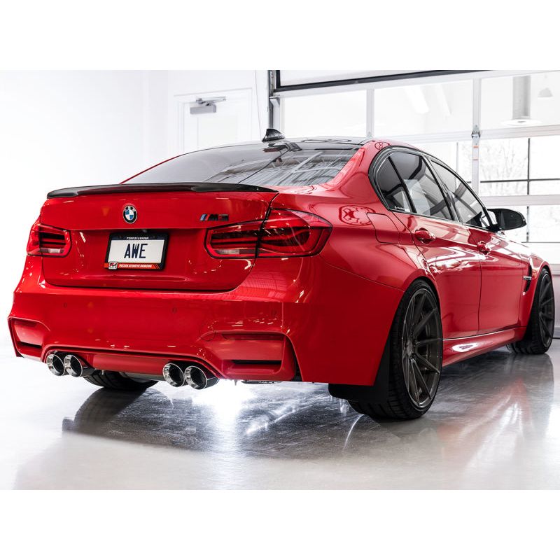 AWE Tuning BMW F8X M3/M4 SwitchPath Catback Exhaust - Diamond Black Tips