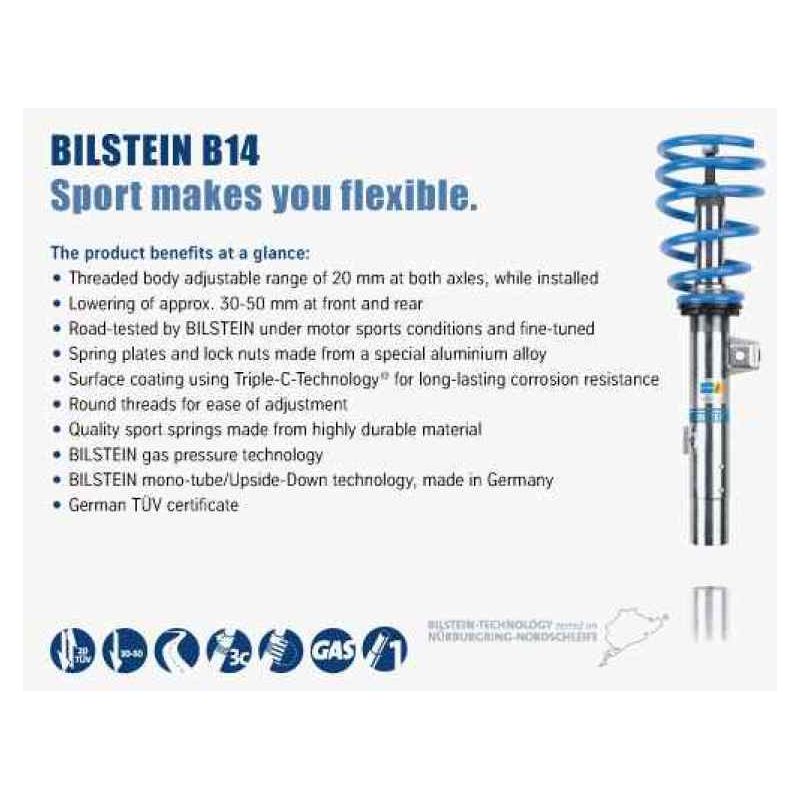 Bilstein B14 (PSS) 12-13 BMW 328i/335i Front & Rear Performance Suspension Kit