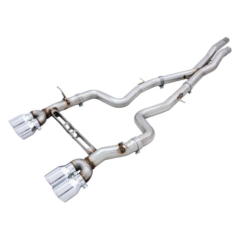 AWE Tuning BMW F8X M3/M4 Track Edition Catback Exhaust - Chrome Silver Tips