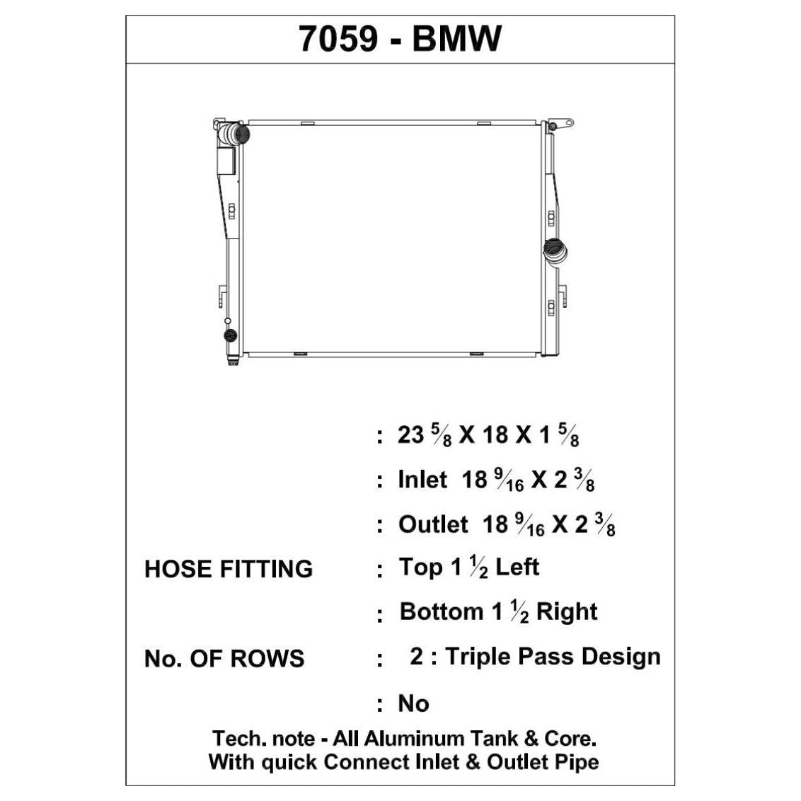 CSF 07-13 BMW M3 (E9X) Triple Pass Radiator