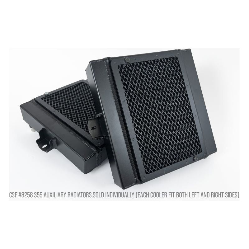 CSF BMW F8X M3/M4/M2C Auxiliary Radiators w/ Rock Guards (Sold Individually - Fits Left and Right